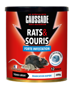 RATS &#038; SOURIS / BLOCS – FORTE INFESTATION