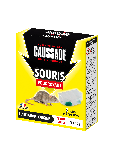 Souris – 2 Boîtes Pré-Appâtées Foudroyant