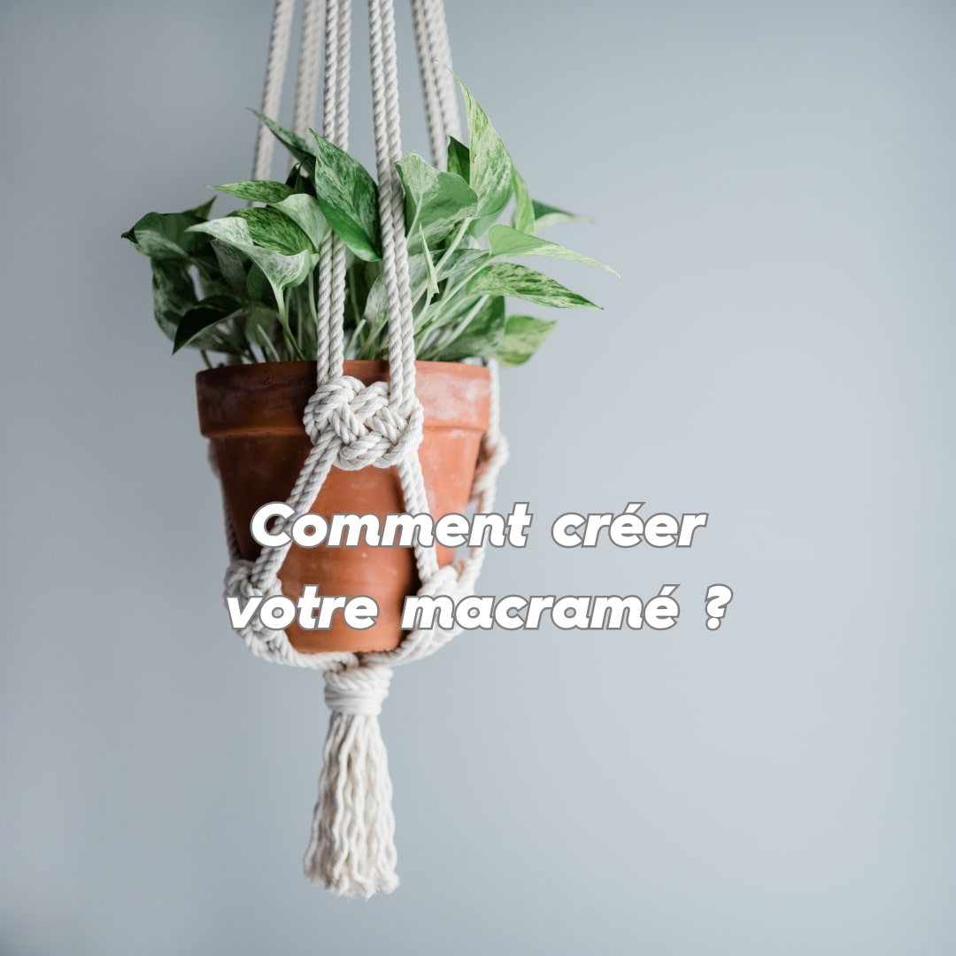 DIY atelier macramé suspendu