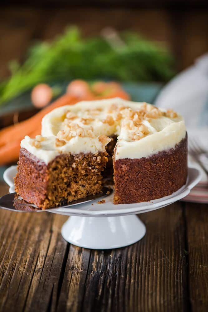 recette cuisine gâteau carottes noix