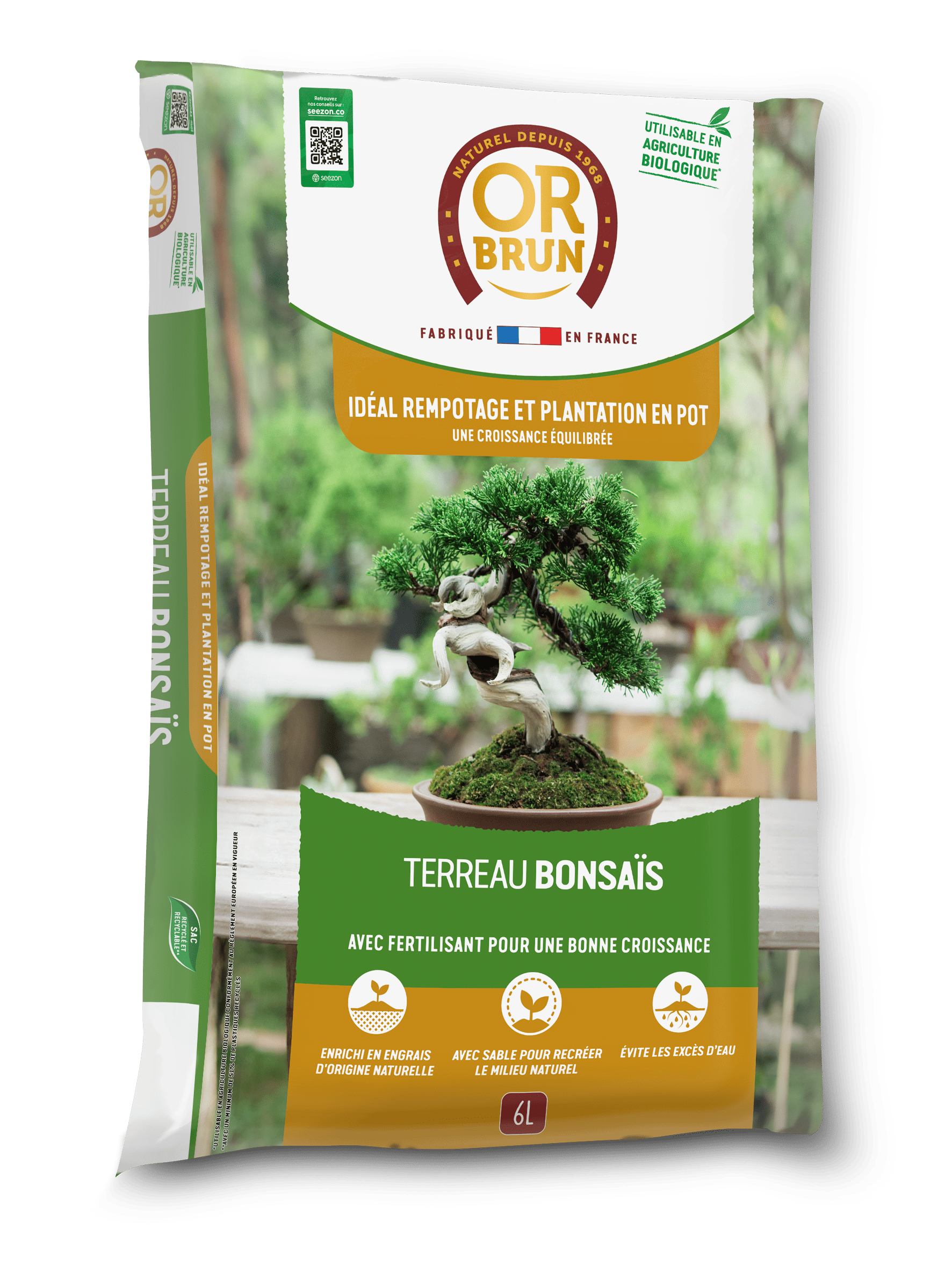 substrat BonsaÏ - terreau Or Brun