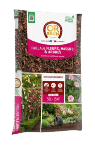 Paillage Fleurs, Massifs et Arbres Enrichi en Fertilisant Naturel