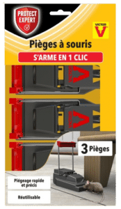 Protect Expert - Souris – 3 TAPETTES Plastiques