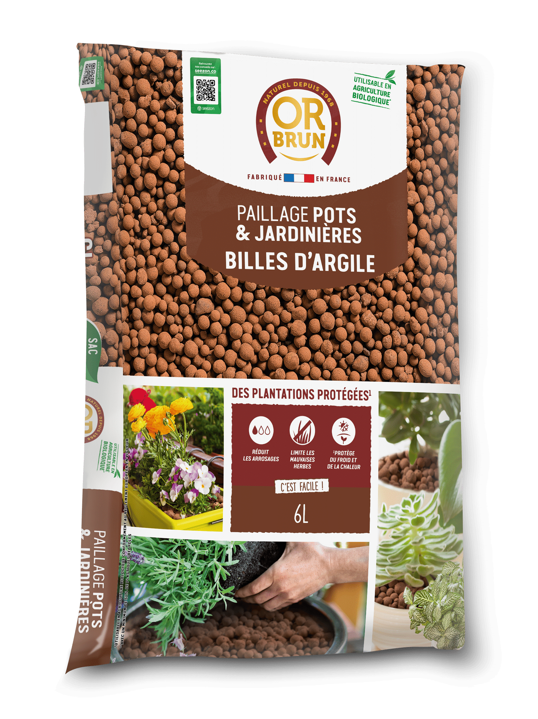 Billes d'argile Or brun