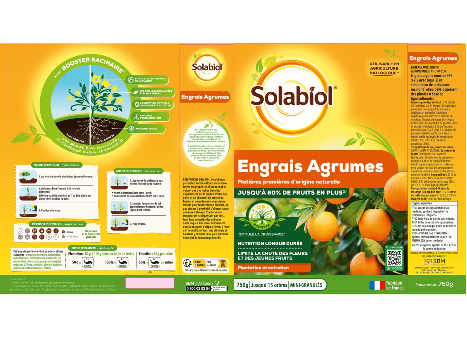 engrais agrume Solabiol