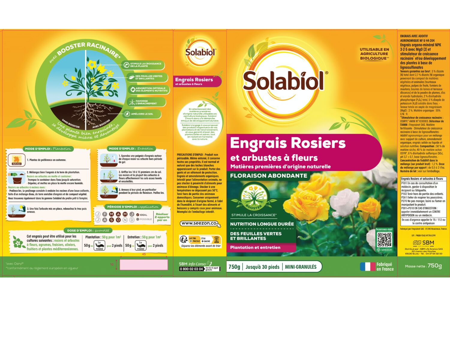 engrais rosier solabiol