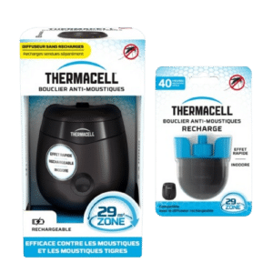 Pack Diffuseur Anti-Moustiques Rechargeable + Recharge 40h