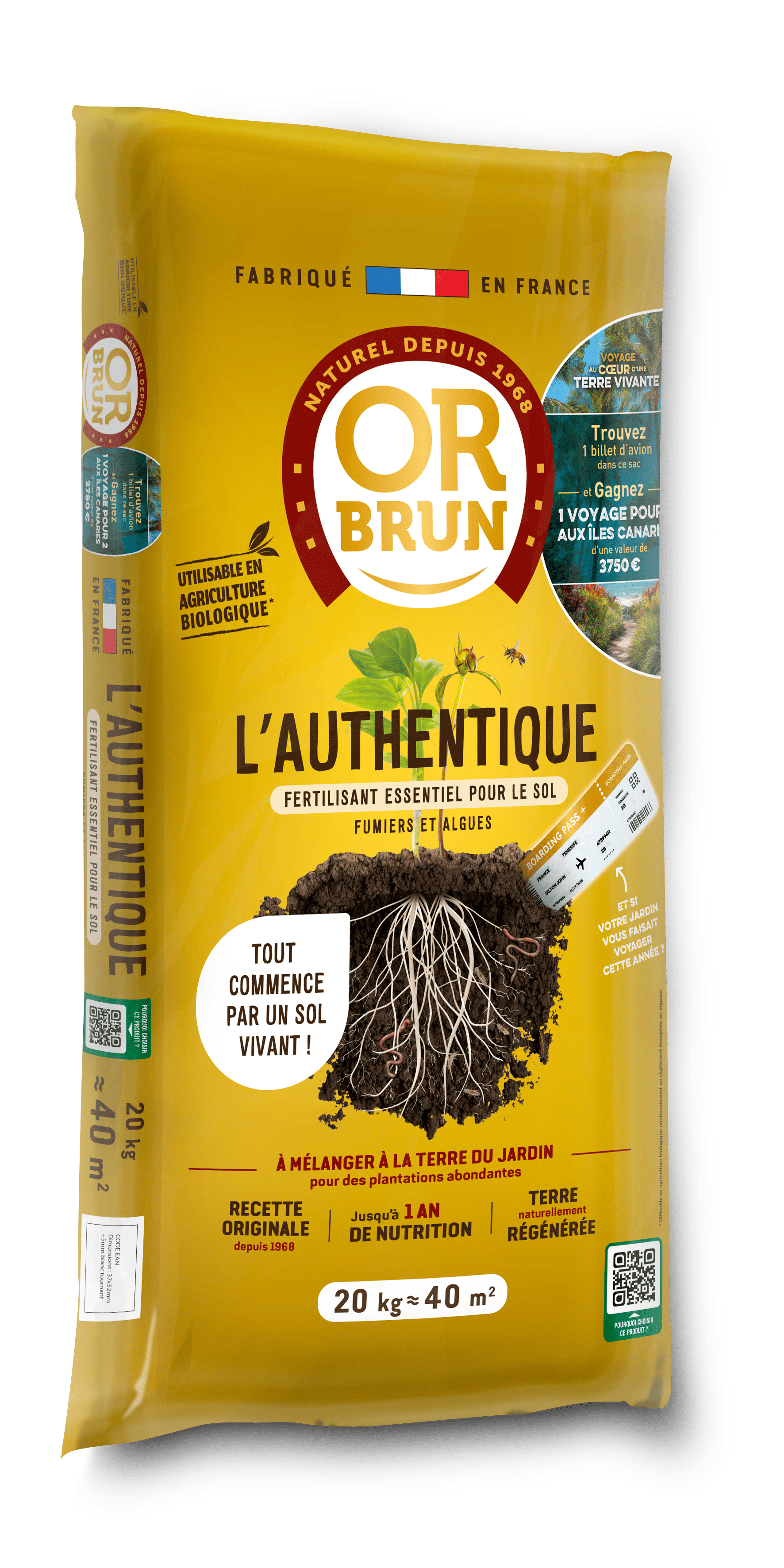 Authentique fertilisant Or Brun 20kg