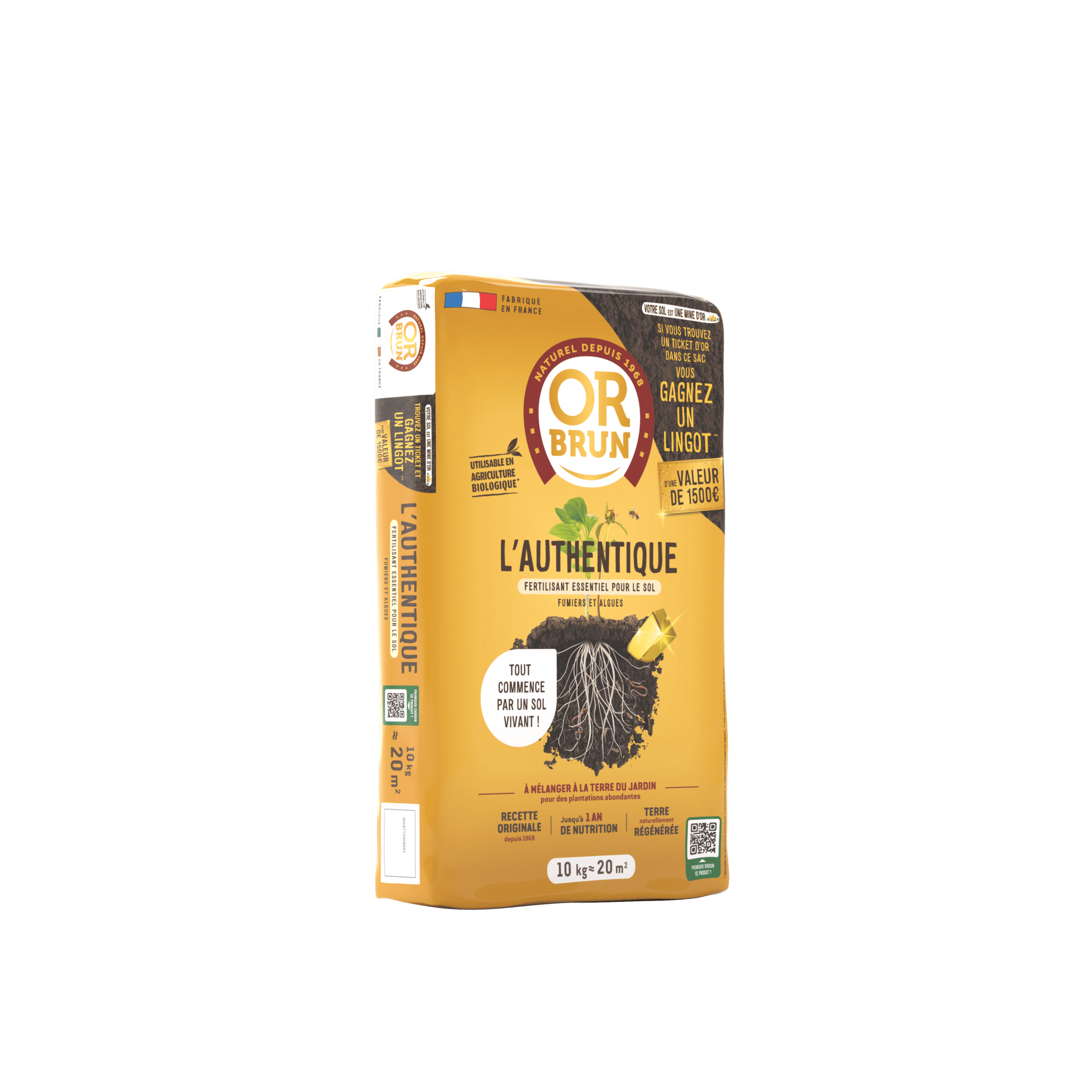 Authentique fertilisant d'Or Brun - Authentique fertilisant d'Or Brun 10 kg