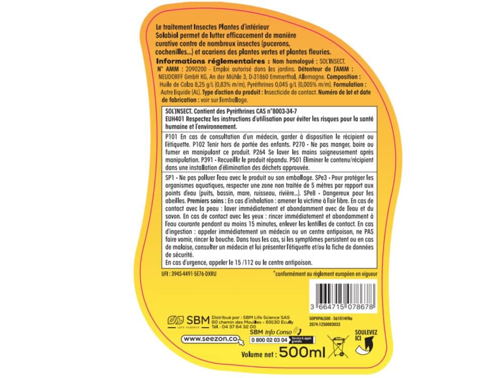 Insecticide Plantes D Int rieur Pr t L emploi Solabiol Insecticide Plantes D Int rieur Pr t L emploi Solabiol