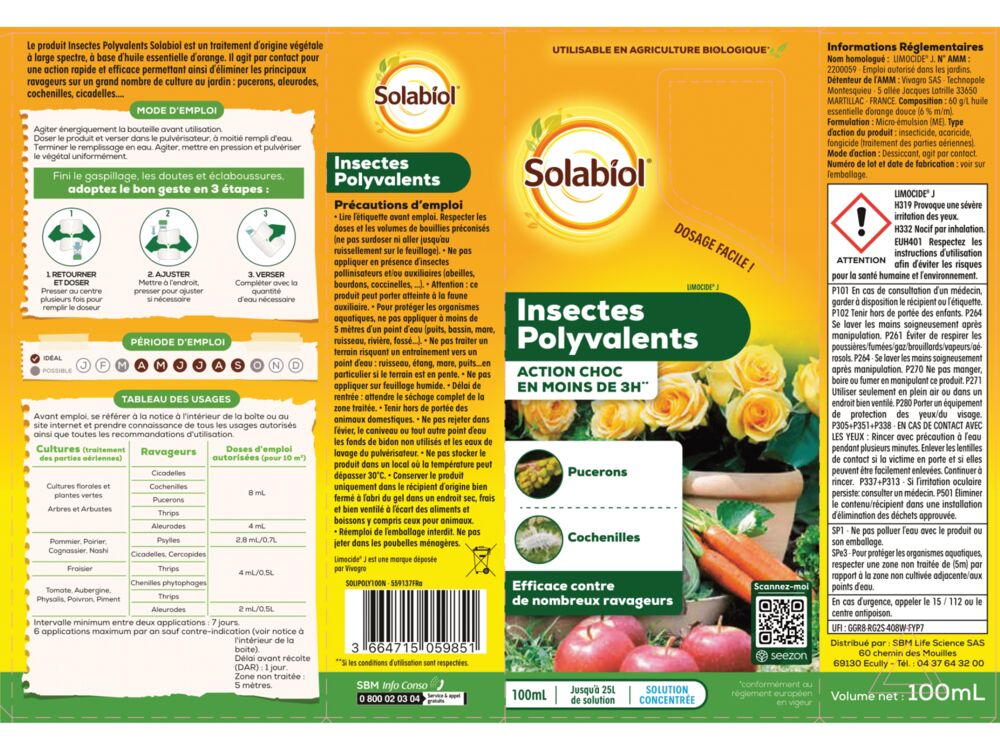 Insectes Polyvalents Concentré