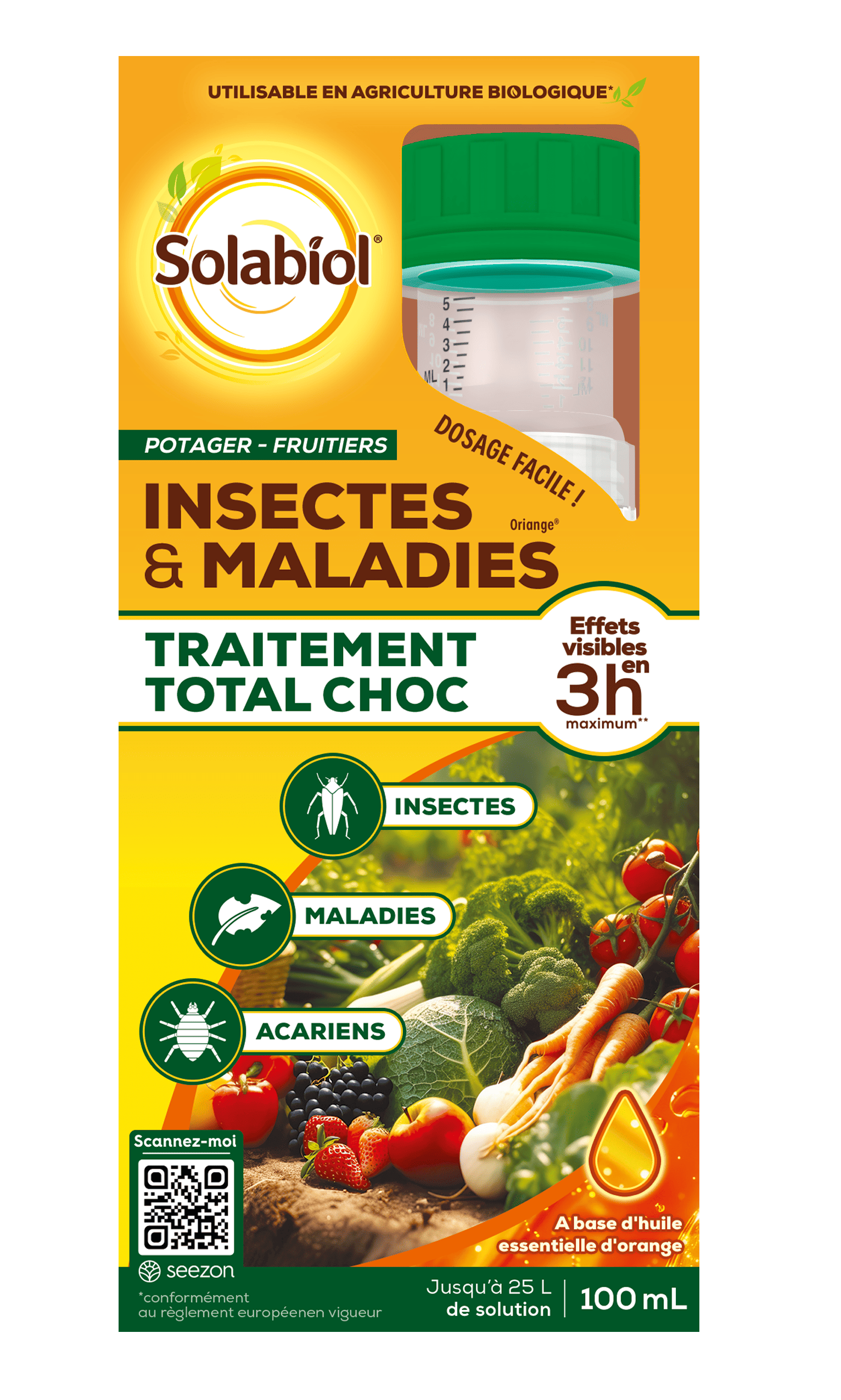 Traitement insectes et maladies choc solabiol
