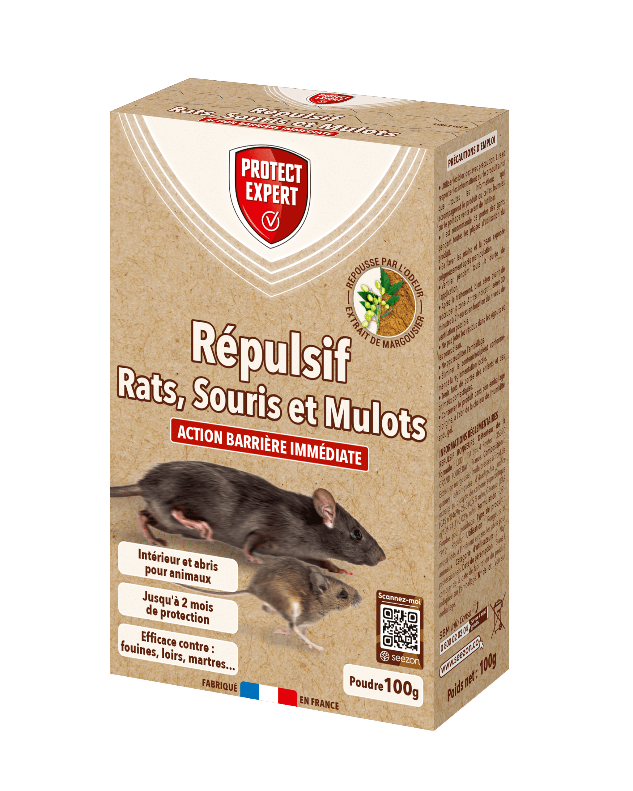 répulsif rat, souris, et mulots - barrière immédiate